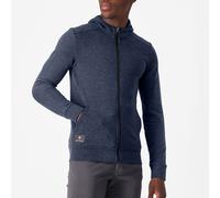 Felpa con cappuccio Castelli Milano 2 blu scuro - S