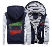 Felpa Casual Con Zip L'Iran Bandiera Nazionale Giacca In Pile Felpa Top Unisex Per Uomo E Donna E Felpe Stile Classico Del Regno Unito Felpe Da Lavoro
