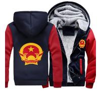 Felpa Casual Con Zip Socialismo Vietnamita Emblema Nazionale Giacca In Pile Felpa Top Unisex Per Uomo E Donna E Felpe Stile Classico Del Regno Unito Felpe Da Lavoro