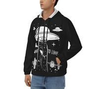 Felpa Casual con Zip Voglio Andare Via Felpa Top Unisex per Uomo E Donna E Felpe Stile Classico del Regno Unito Felpe da Lavoro