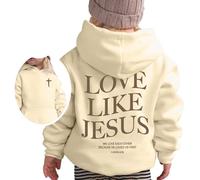 Felpa Casual per Bambina,Leggero Pullover Ampia Hoodie con Stampa Festiva Carina Autunno e Inverno Sweatshirt Graziosa Calda Ragazza Felpe Cappuccio 3-14 Anni