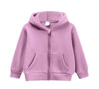 Felpa Casual per Bambini Autunno e Inverno Sweatshirt Crewneck Pullover Maglione Cotone con Cappuccio Cerniera Abbigliamento Sportivo Ragazze di Natale Maschio Femmina
