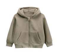 Felpa Casual per Bambini Autunno e Inverno Sweatshirt Crewneck Pullover Maglione Cotone con Cappuccio Cerniera Abbigliamento Sportivo Ragazze di Natale Maschio Femmina