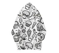 Felpa Casual per Bambini Bambine e Ragazze Giacca con Cerniera Cartoon Stampa Maglia di Tuta a Manica Lunga Pullover Ragazza Felpe Cappuccio Comoda Calda Personalizzate Cotone Bambina Regalo