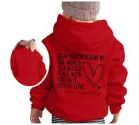 Felpa Casual per Bambini Basic Comfort Cartoon Stampa con Cappuccio in Cotone Cappotto Caldo Capispalla Autunno Winte Girocollo Top Perfetta e Inverno