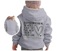 Felpa Casual per Bambini Basic Comfort Cartoon Stampa con Cappuccio in Cotone Cappotto Caldo Capispalla Autunno Winte Girocollo Top Perfetta e Inverno