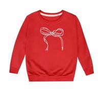 Felpa Casual per Ragazza Maglione Dolce Abbigliamento Top Girocollo Sportivo Bambina Attivo, A Maniche Piene Bambini Ragazze Ragazzi Designer Maglia di Tuta Manica Lunga in Pile, Autunno E Inverno
