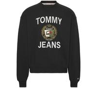 Felpa Casual Tommy Jeans Logo Cotone Nero