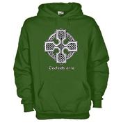 Felpa Celtic KE33 Tiocfaidh ár lá gaelico Croce celtica Irlanda