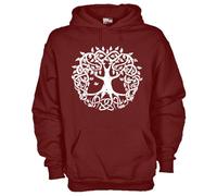 Felpa Celtic KJ318 Albero della Vita Celtico centro del mondo Quercia