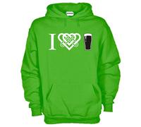 Felpa Celtic KJ685 I love beer Cuore Celtico Drunk Birra