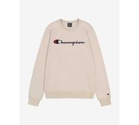 Felpa Champion Big Logo beige blu - L