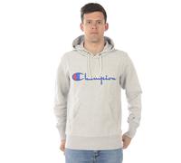 Felpa Champion Sweatshirt Hoodie Cotone Uomo Grigio 210967 EM004