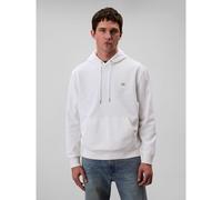 Calvin Klein Uomo Felpa Terry Badge con Cappuccio, Bianco (Bright White), S