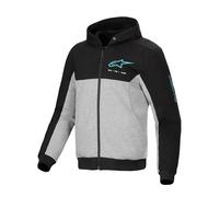 Felpa CHROME V2 SPORT Nero Azzurro ALPINESTARS - UE: 5XL