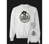 Felpa CHUCK NORRIS approved grigia con e senza cappuccio idea regalo simpatico