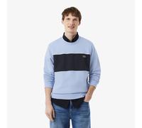 Felpa classic fit color-block Blu S Tinta unita