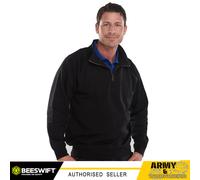 Felpa Classica Da Uomo Con Zip A Quarto Uniforme Da Lavoro In Pile Manica Lunga