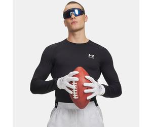 Felpa ColdGear® Fitted da uomo Nero / Bianco S