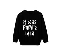 Felpa College Ragazzo Top per Bambini, Neonati, Ragazze, Lettere, Stampe, Maniche Lunghe, morbide Magliette in Maglia Cose Belle per Ragazzi Maschi (Black, 6-7 Years)