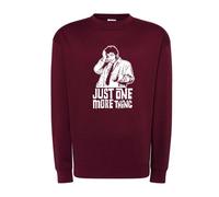 Felpa Colombo Just one more thing Columbo tenente bordeaux cappuccio o girocollo