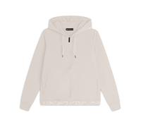 Felpa comfort fit con zip e cappuccio decorato da stampa