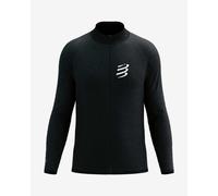 Compressport seamless zip sweatshirt hoodie black