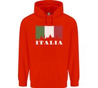 Felpa Con Bandiera Italiana Skyline D'Italia Uomo