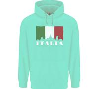 Felpa Con Bandiera Italiana Skyline D'Italia Uomo