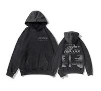 Felpa con Cappuccio 1ST World Tour 'Episode 1: Zero Frontier' 2026 Felpa Unisex in Cotone Lavato Vintage(A Washed,M)