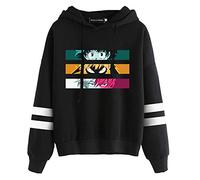 Felpa con cappuccio 3D Boku No Hero Academia My Hero Academia Izuku Midoriya Felpa con cappuccio Cosplay Costume Giacca Adulto Unisex, A righe 1, S