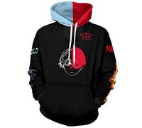 Felpa con cappuccio 3D Boku No Hero Academia My Hero Academia Izuku Midoriya Felpe con cappuccio Cosplay Costume Training Unisex, Nero , M