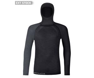 Felpa con cappuccio a maniche lunghe da uomo Ortovox 120 COMP LIGHT HOODY M (nero corvino) L