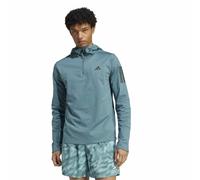 Felpa con cappuccio a mezza zip Own The Run Verde XL Grafico