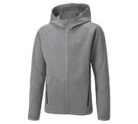 Felpa con cappuccio a zip per bambini Puma Evostripe B Gris 7/8 anni