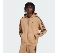 Felpa con cappuccio adidas adicolor Oversize Full-Zip Beige / Black S