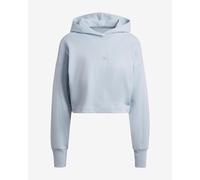 Felpa con cappuccio adidas All SZN French 3 strisce azzurro donna - XL
