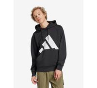 adidas Homme Essentials Big Logo Fleece Hoodie, Black/White, XXL