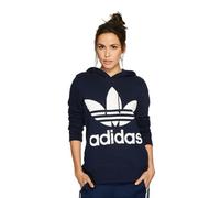 Felpa Con Cappuccio Adidas Da Donna Con Logo Trefoil E Coulisse Regolabile