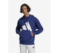 Felpa con cappuccio adidas Essentials Big Logo Single blu scuro bianco - S