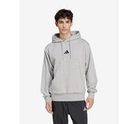 Felpa con cappuccio adidas Essentials Feelcozy Fleece grigio nero - L