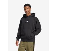 Felpa con cappuccio adidas Essentials Feelcozy Fleece nero puro - S