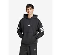 Felpa con cappuccio adidas Future Icons 3S nero puro bianco - XL