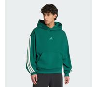 FELPA CON CAPPUCCIO ADIDAS KIT 3-STRIPES Collegiate Green / Off White 2XL