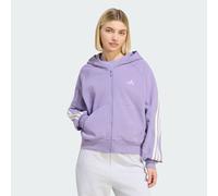 FELPA CON CAPPUCCIO ADIDAS KIT 3-STRIPES FULL ZIP Magic Lilac / Off White 2XL