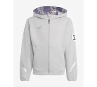 Felpa con cappuccio adidas Mercedes-AMG Full-Zip grigia junior - 128