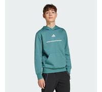 adidas Fleece Jr - felpa con cappuccio - ragazzo 7-8A Green junior Better Cotton Initiative
