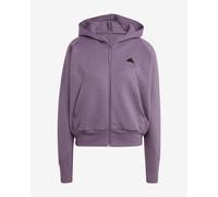 Felpa con cappuccio adidas Z.N.E. Full Zip lilla donna - S