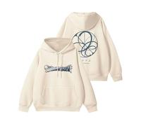 Felpa con cappuccio Ae Album Armageddon Felpa con cappuccio K-pop Support Merch Felpa con cappuccio Contton Felpa con cappuccio Star Style(B Beige-Fleece,S)