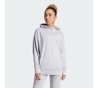 Felpa con cappuccio AEROREADY Game and Go Fleece Glory Grey / White 2XS